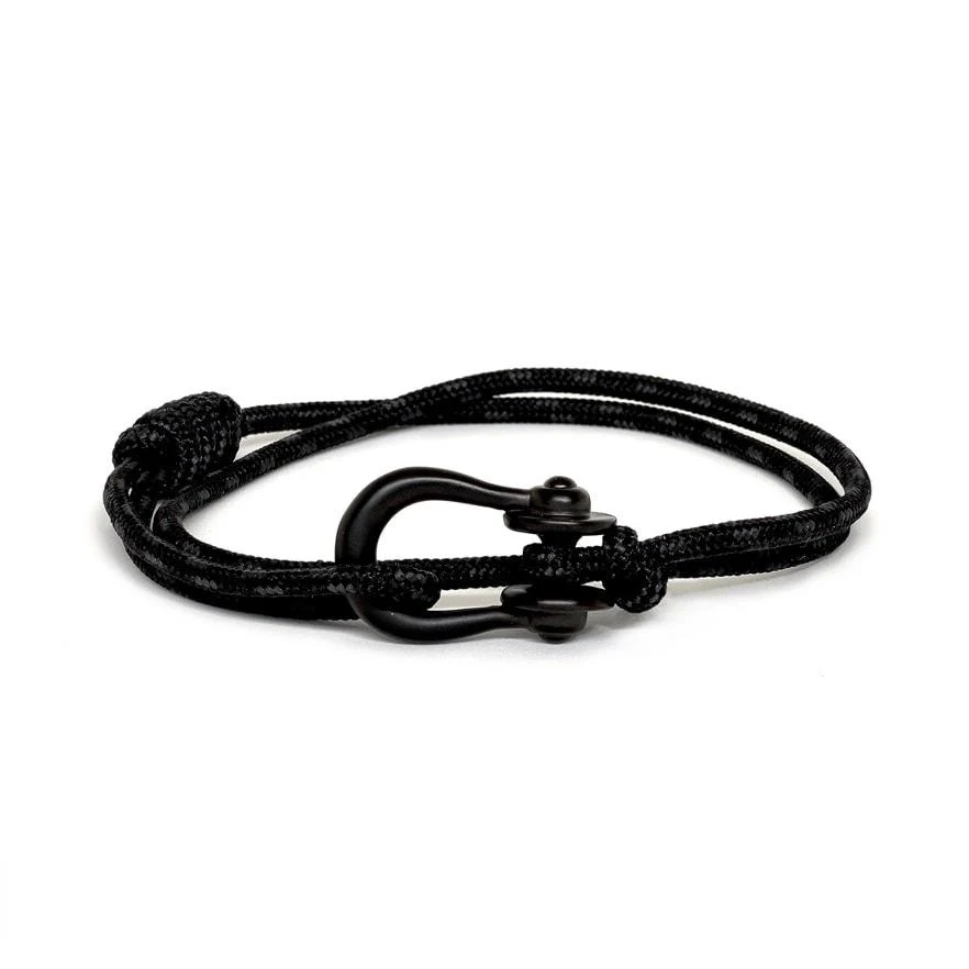 Kalymnos / Black Patterned / Matte Black