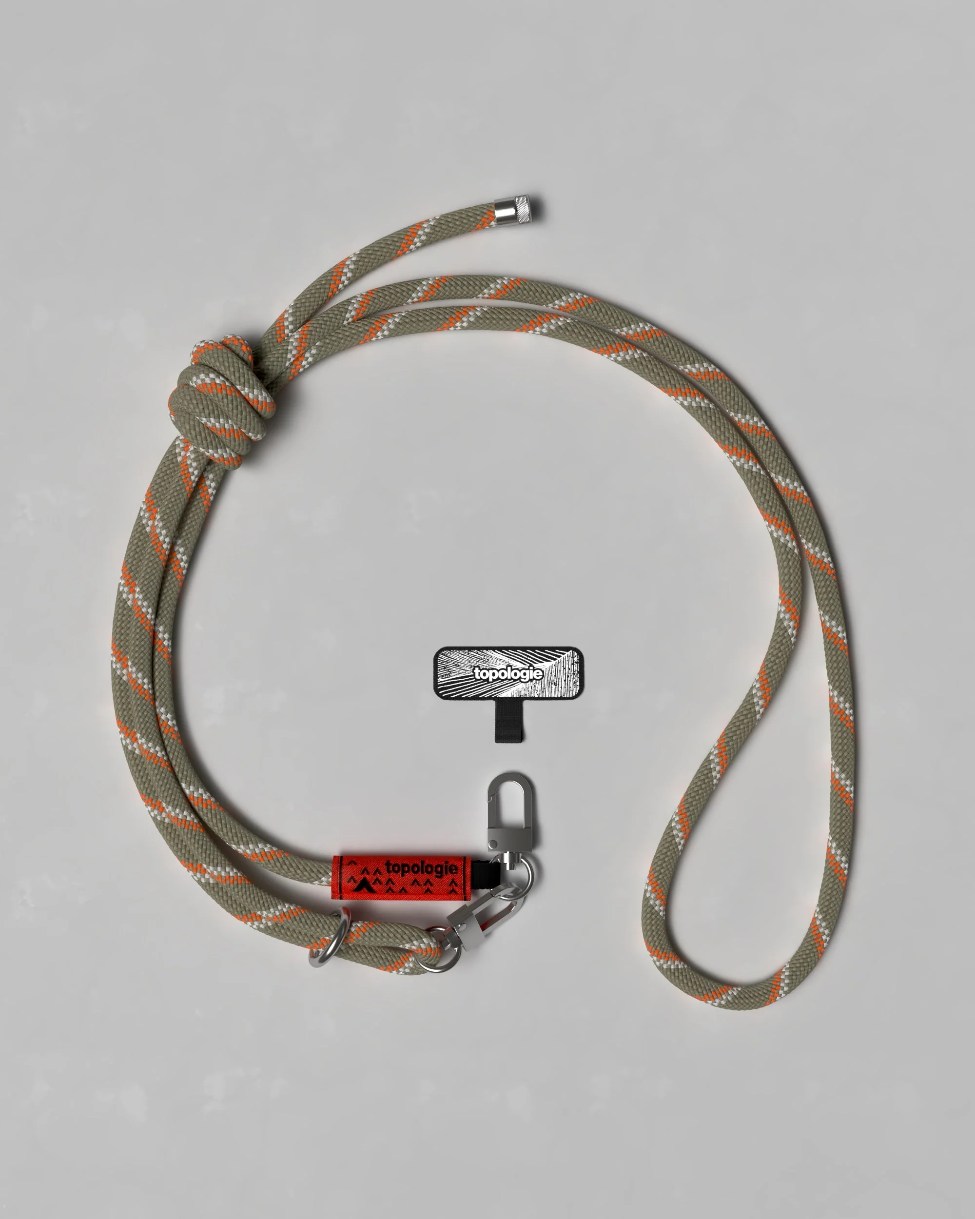 Phone Strap Adapter / 8.0mm Rope / Sage Patterned