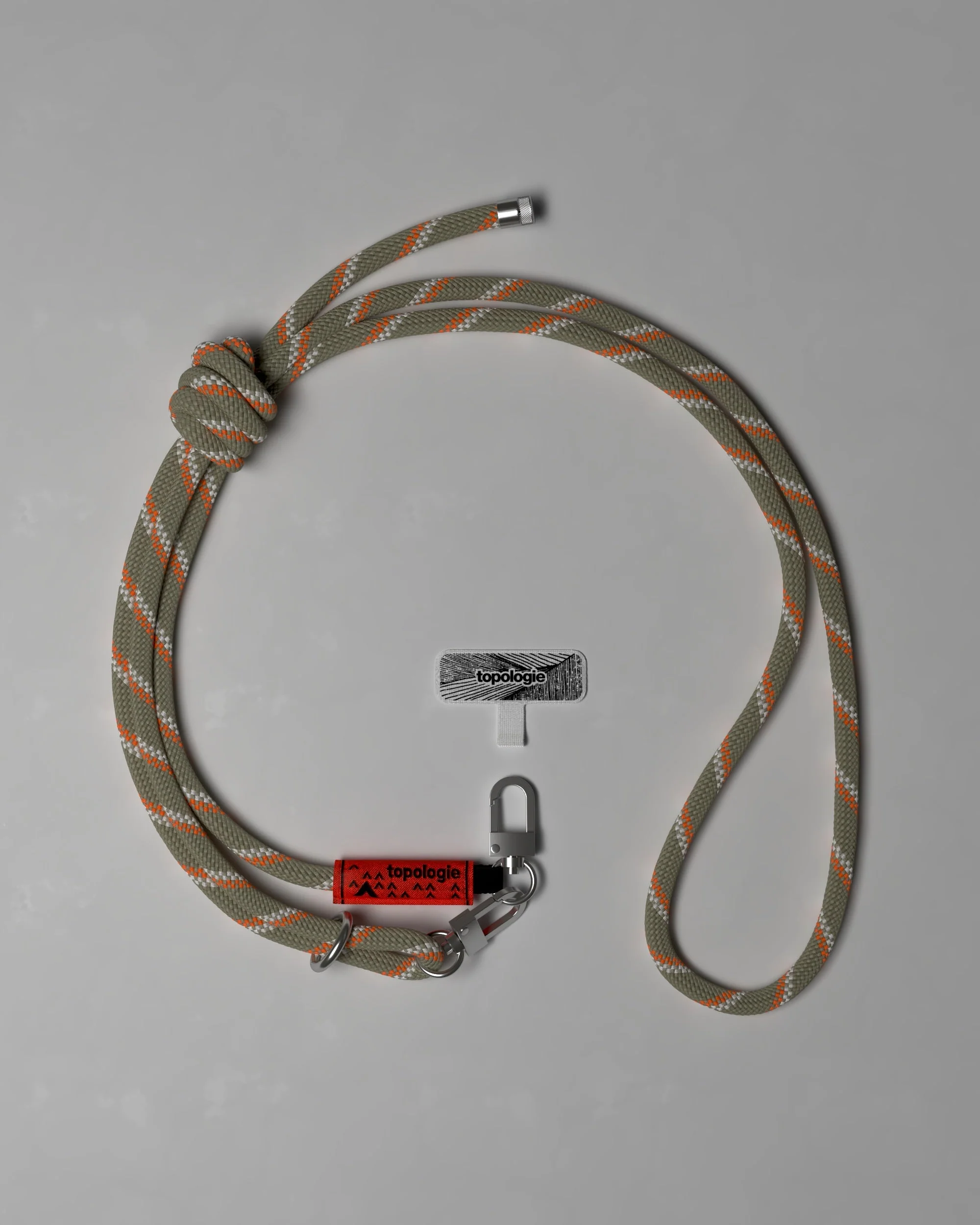 Phone Strap Adapter / 8.0mm Rope / Sage Patterned