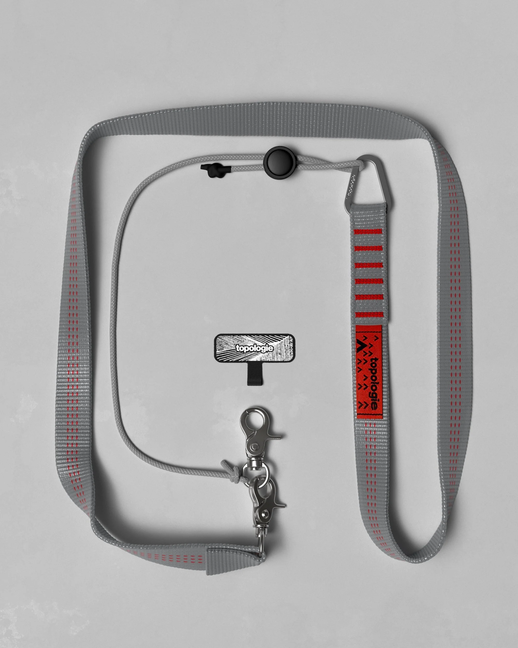 Phone Strap Adapter / 20mm Sling / Grey Stripe