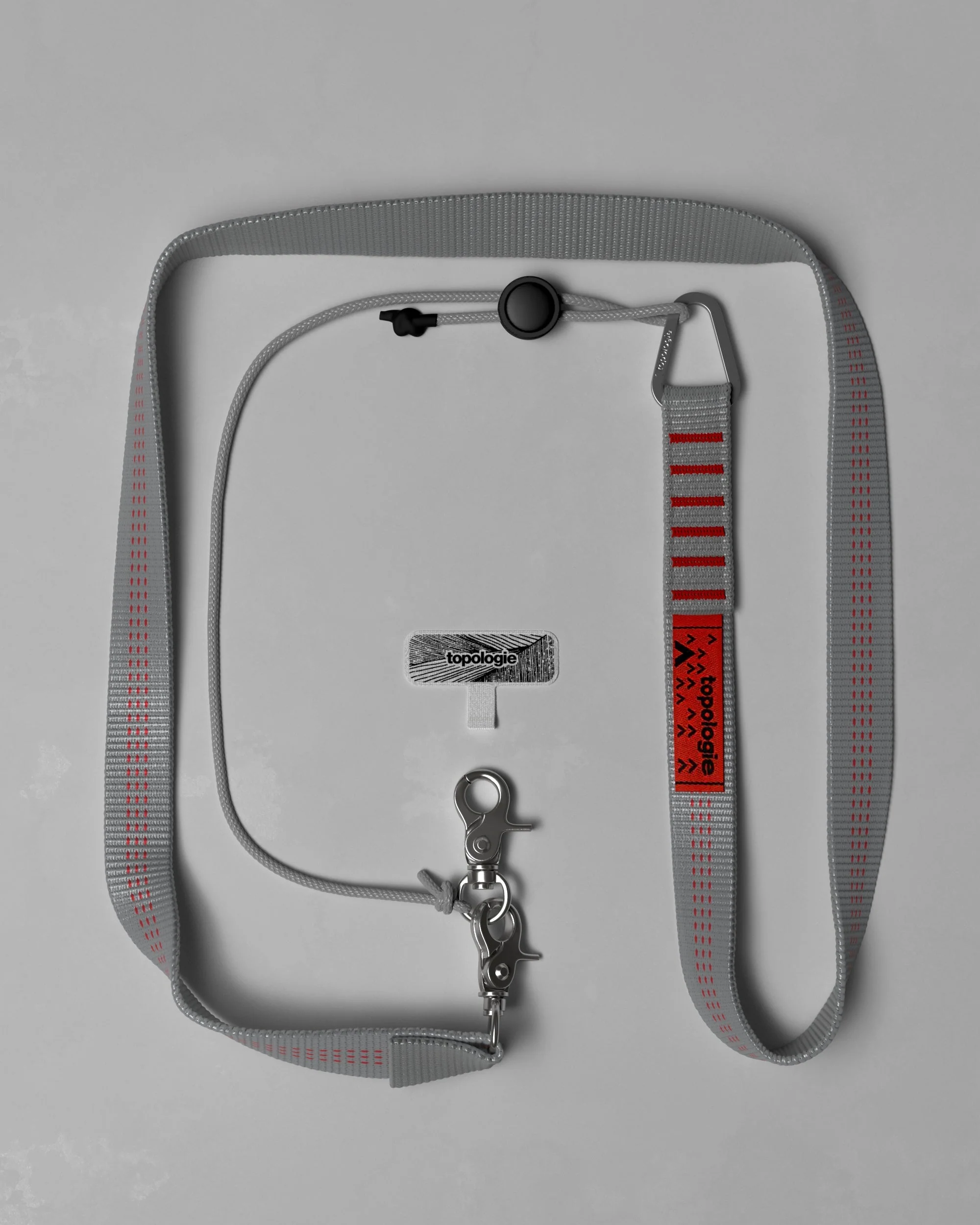 Phone Strap Adapter / 20mm Sling / Grey Stripe