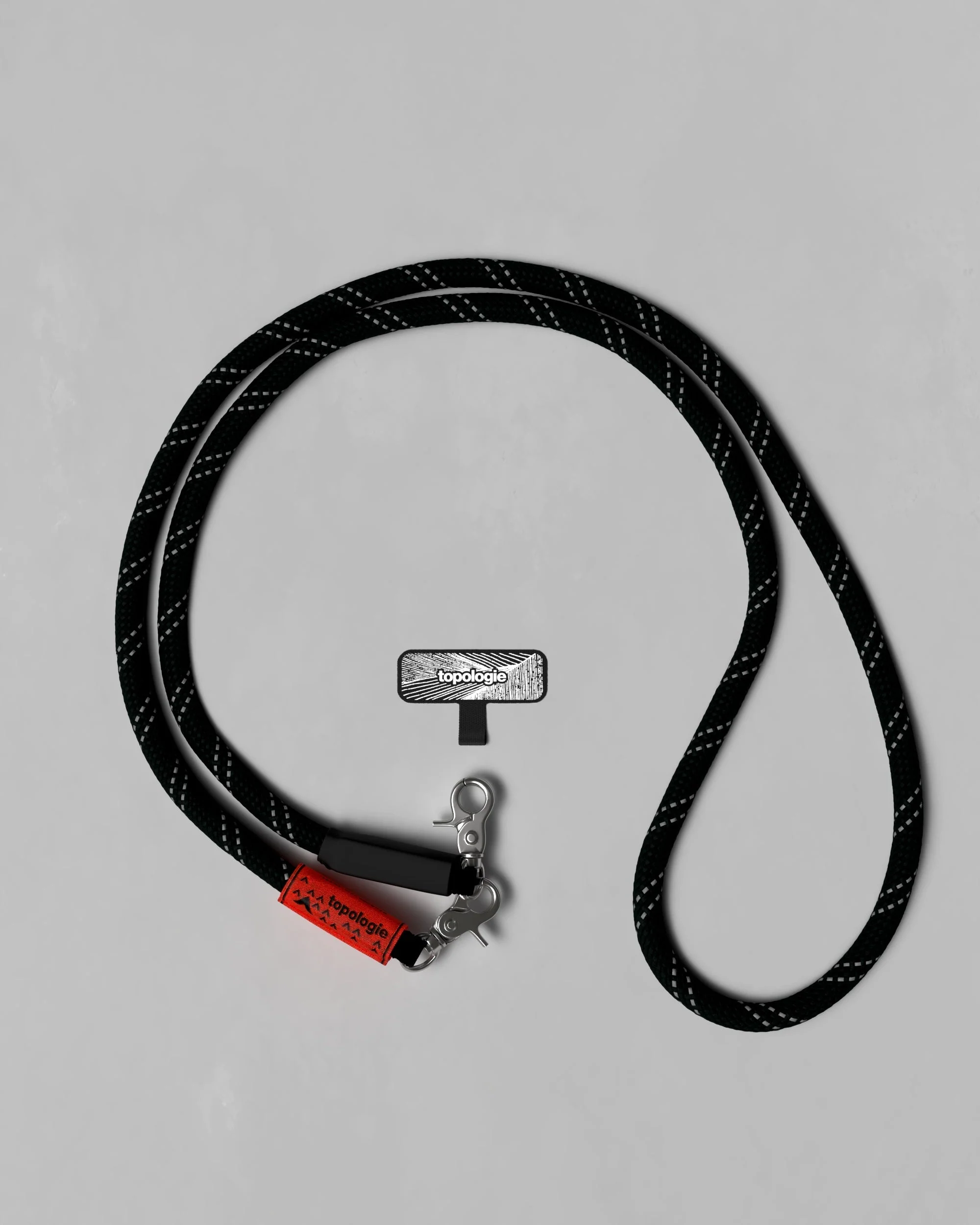 Phone Strap Adapter / 10mm Rope / Black Reflective