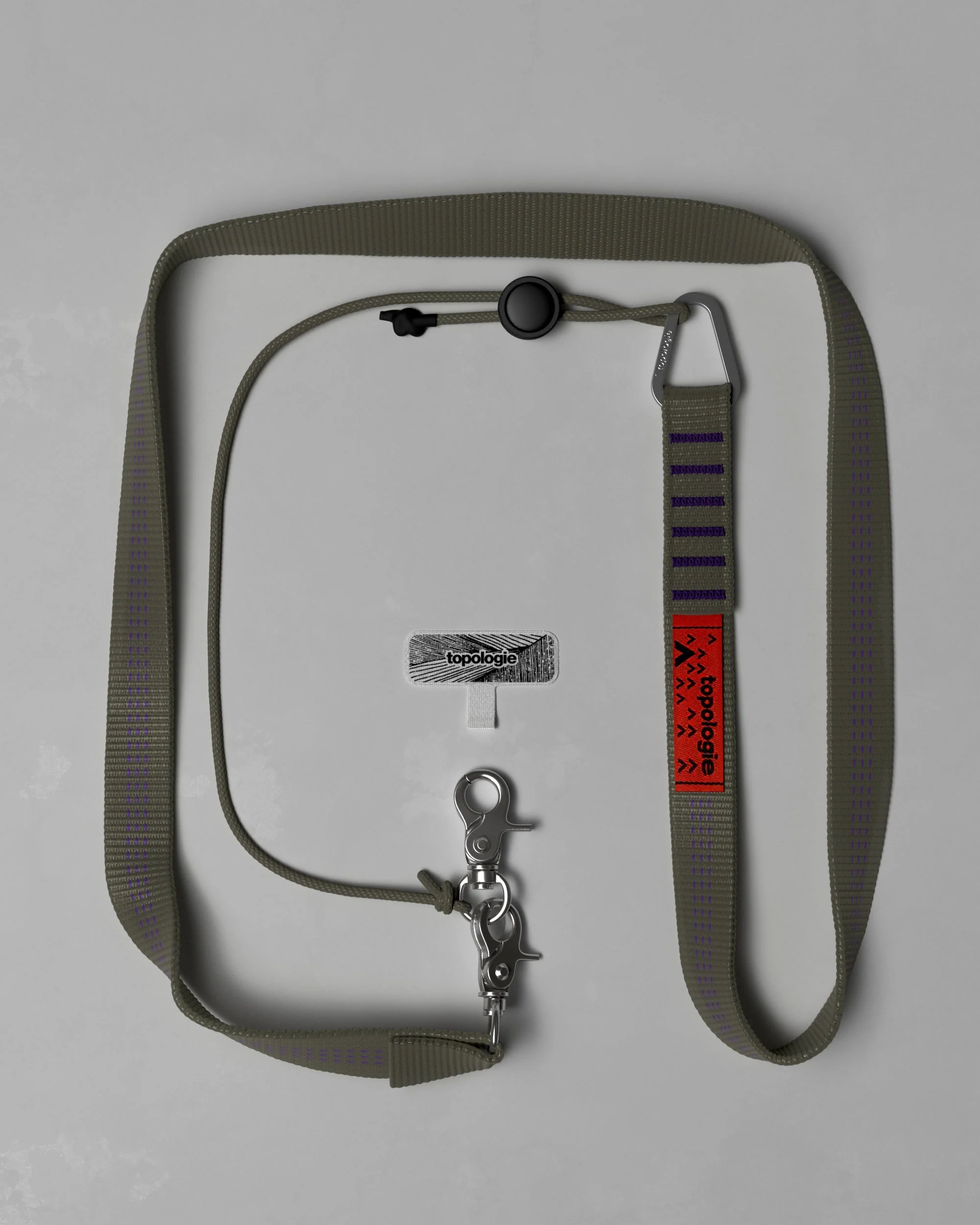 Phone Strap Adapter / 20mm Sling / Moss Stripe