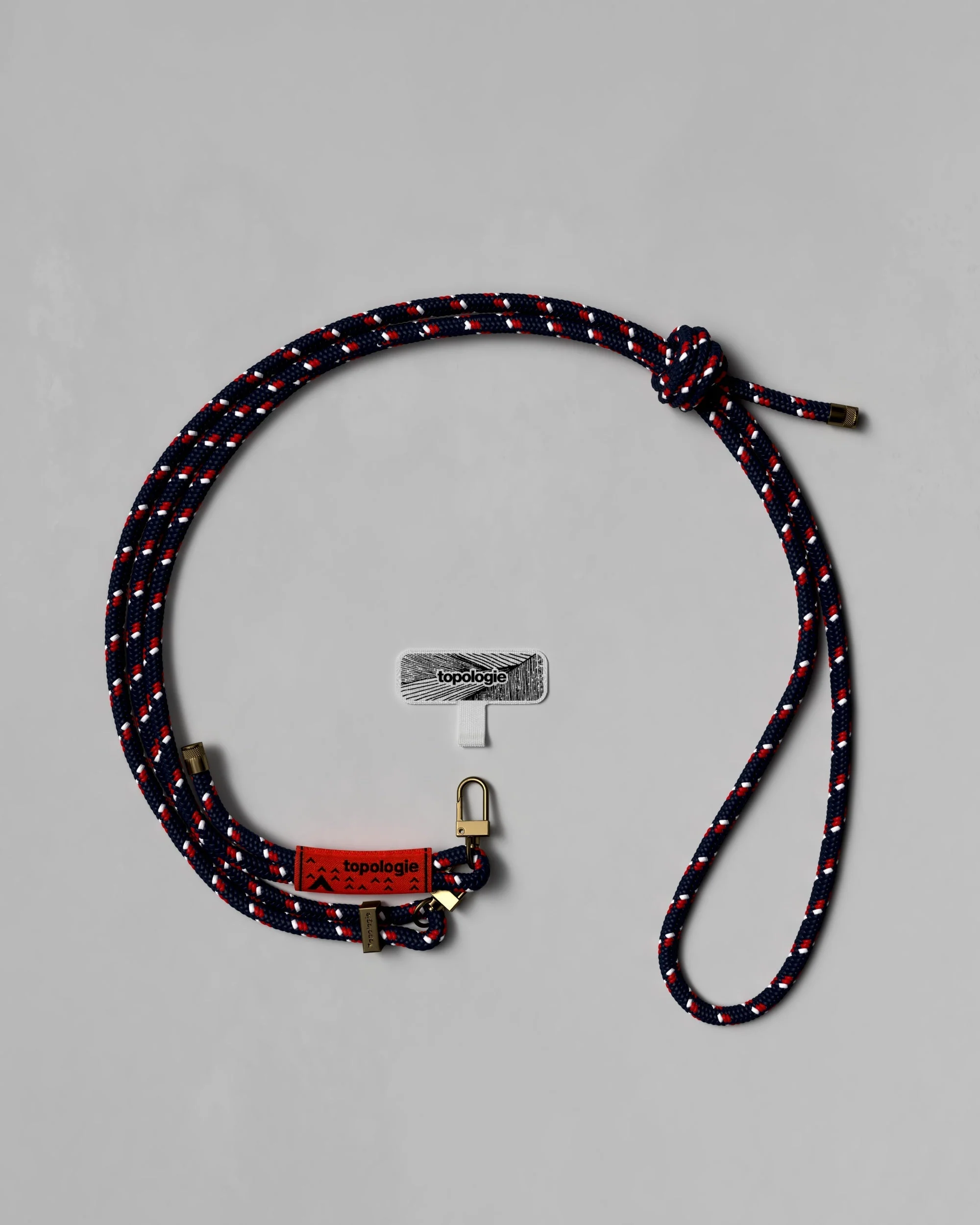 Phone Strap Adapter / 6.0mm Rope / Navy Patterned