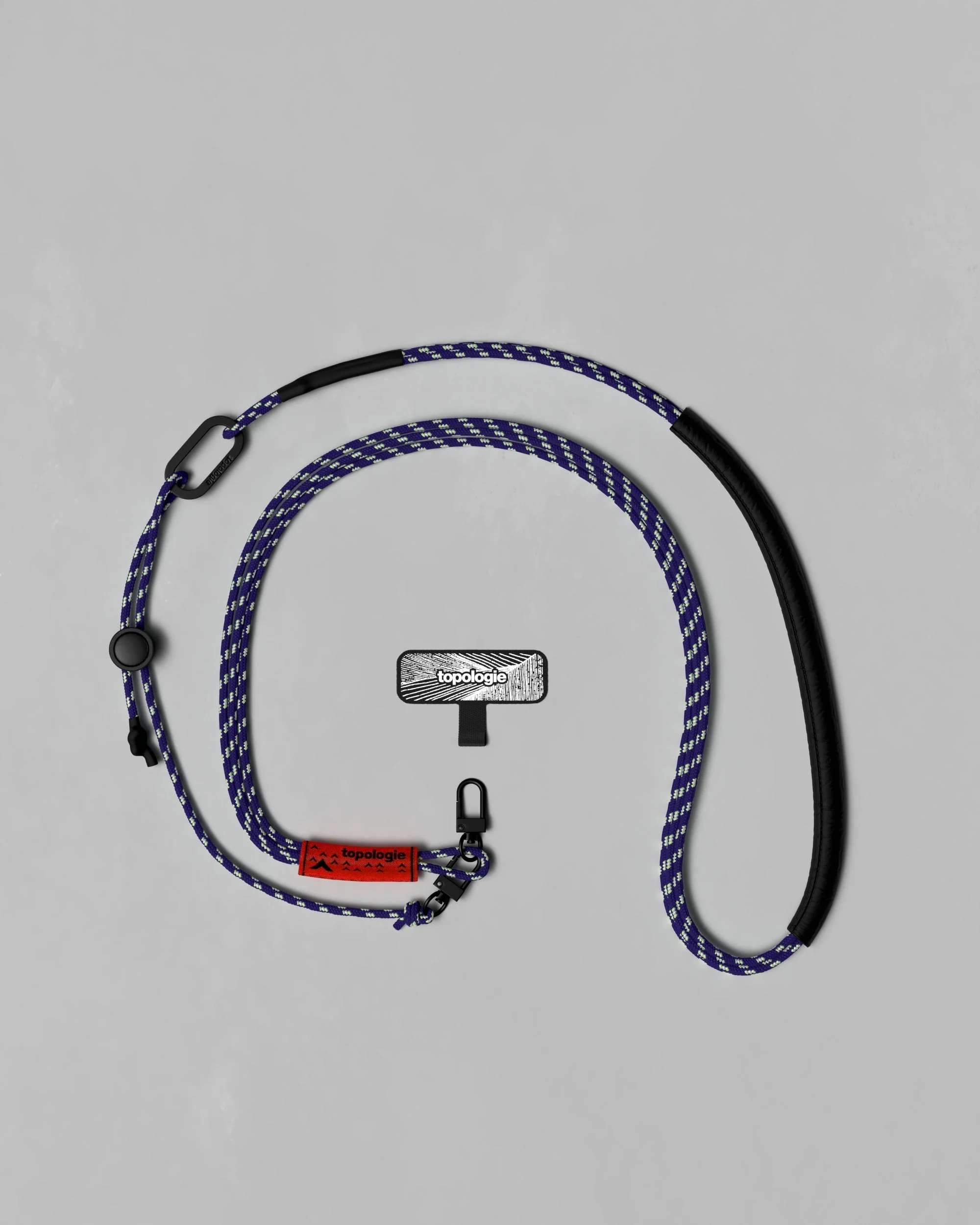 Phone Strap Adapter / 3.0mm Tricord / Purple Patterned