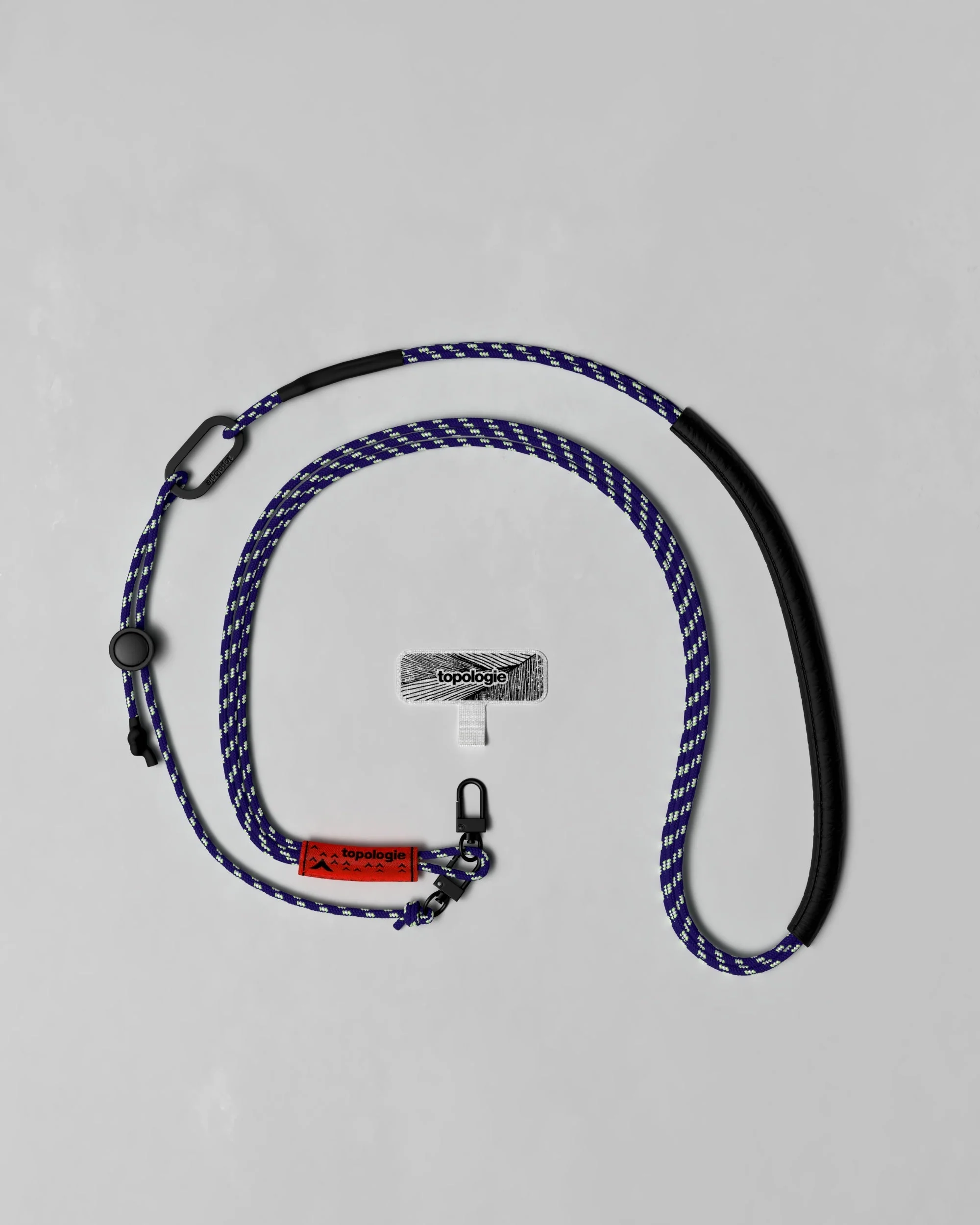 Phone Strap Adapter / 3.0mm Tricord / Purple Patterned