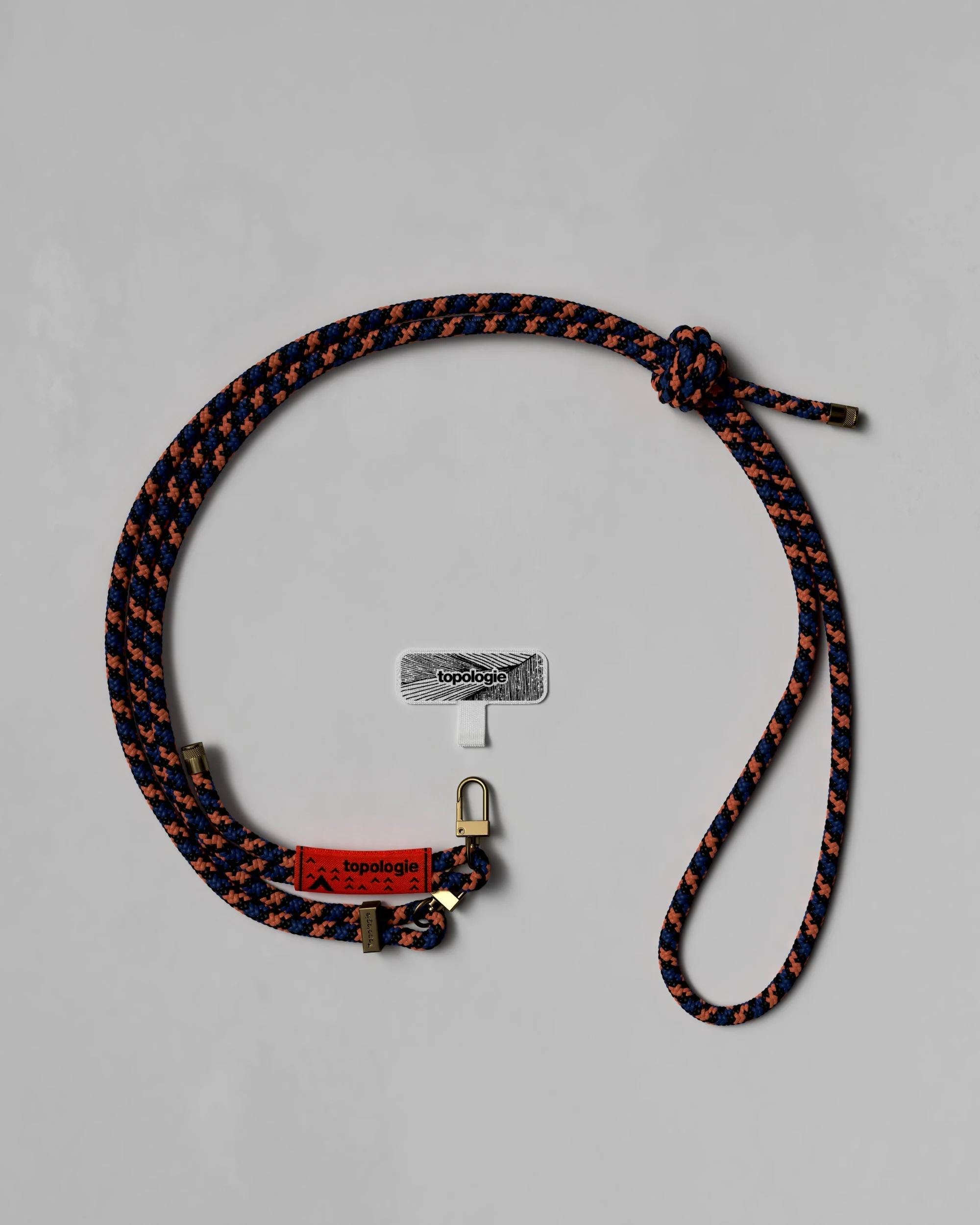 Phone Strap Adapter / 6.0mm Rope / Navy Orange