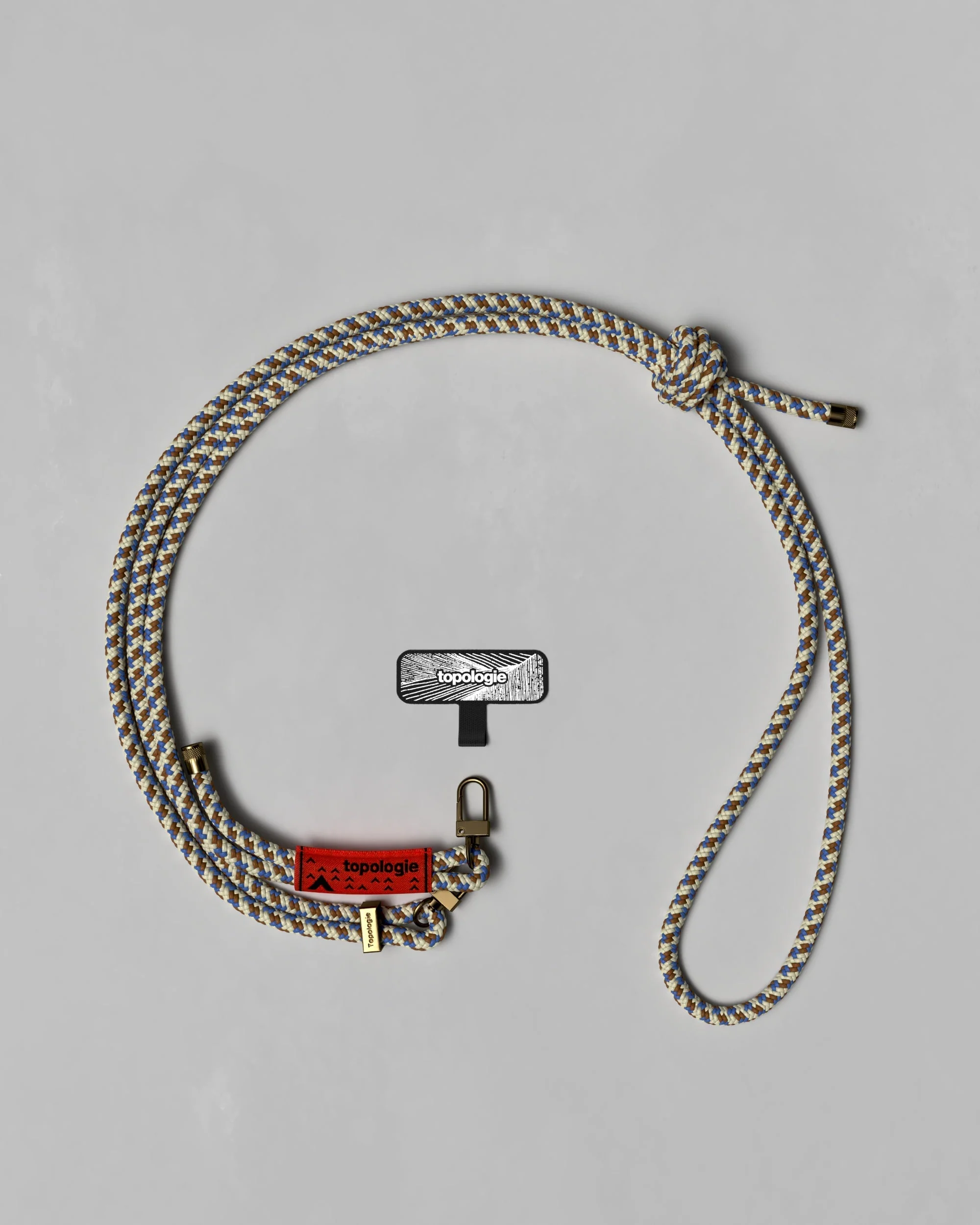 Phone Strap Adapter / 6.0mm Rope / Beige Purple