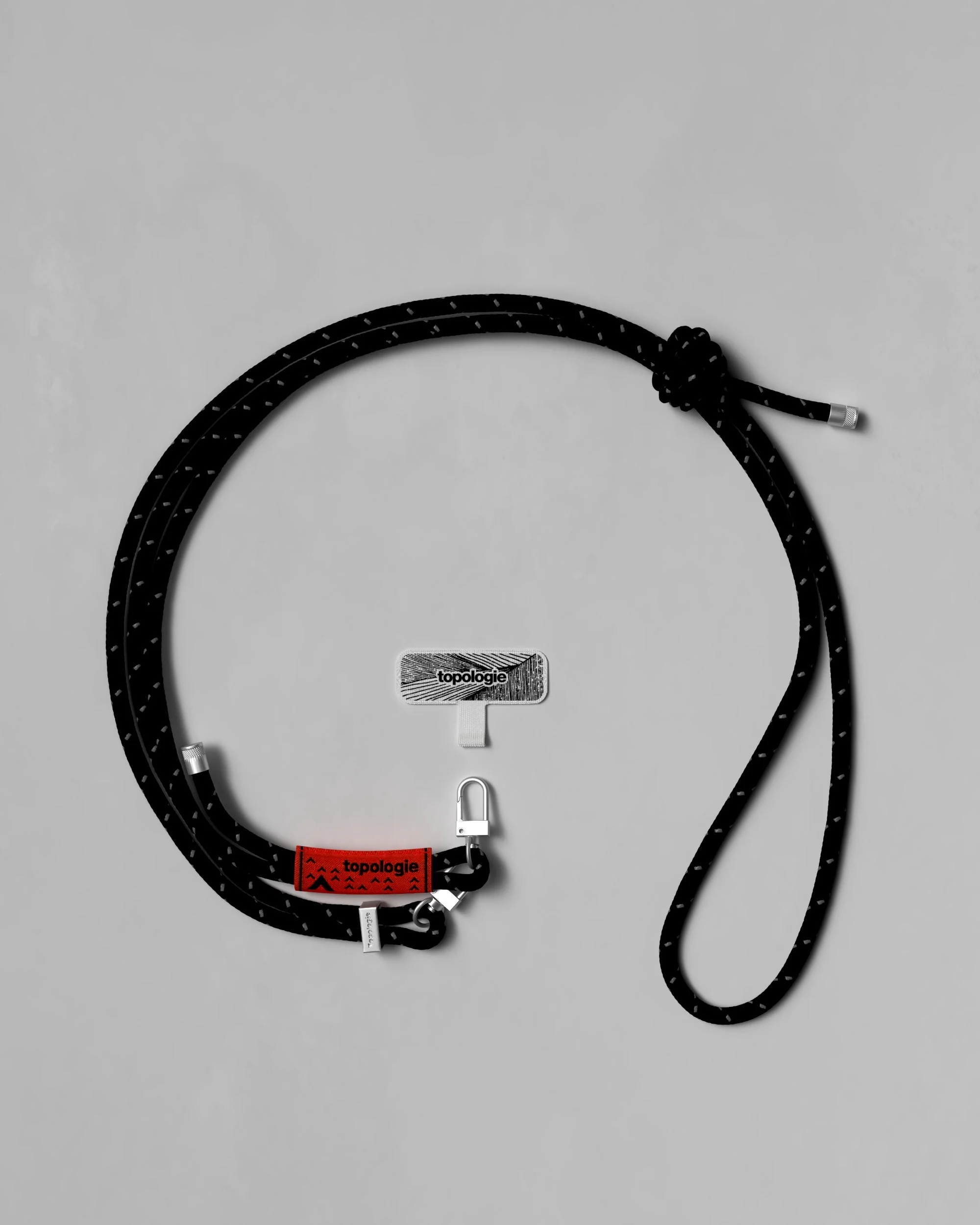 Phone Strap Adapter / 6.0mm Rope / Black Reflective