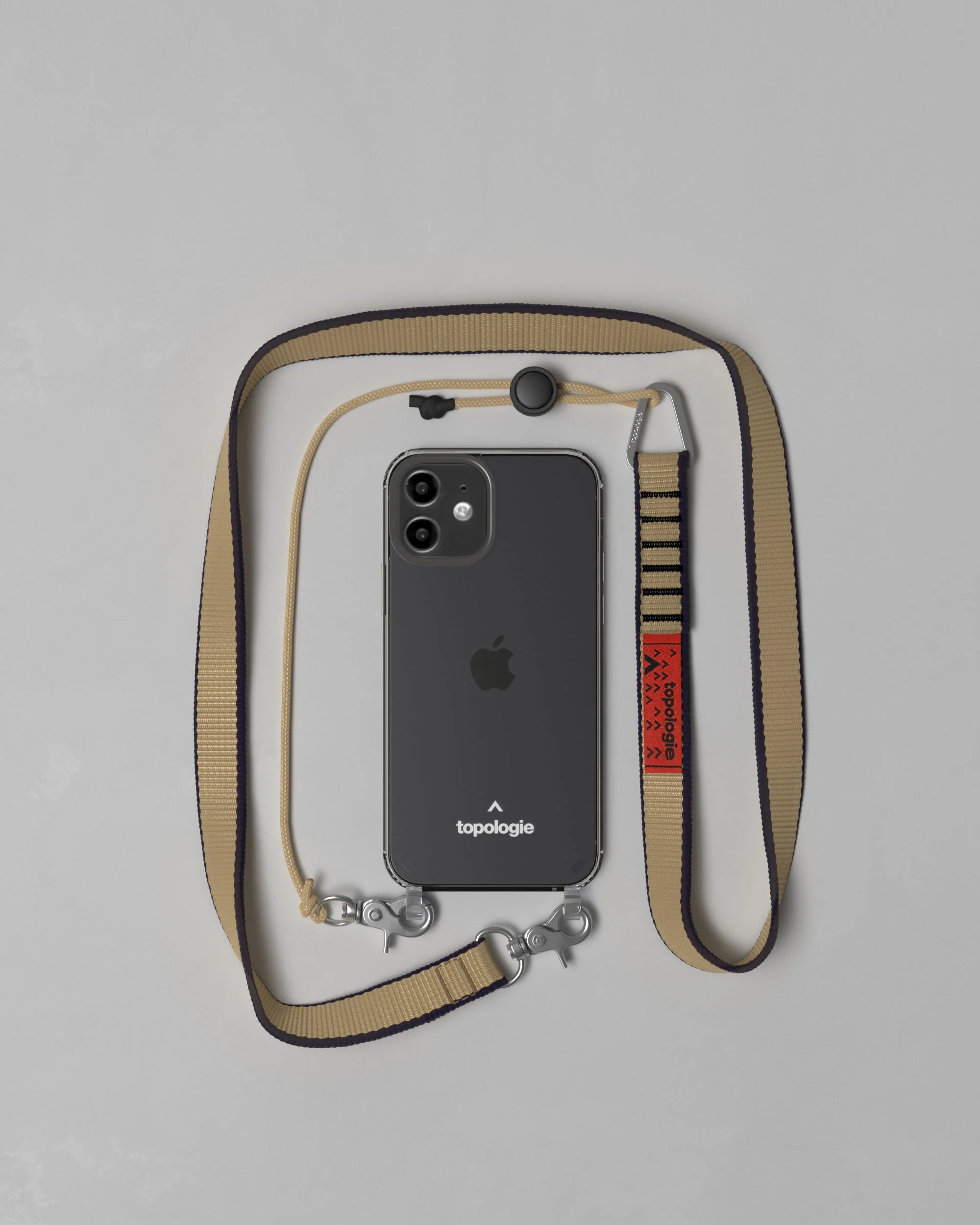 Verdon Phone Case / Clear / 20mm Sling / Khaki
