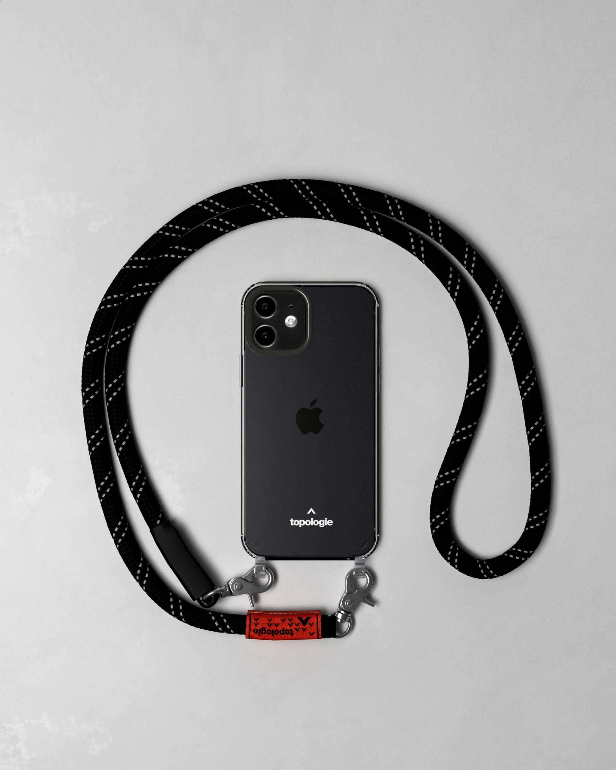Verdon Phone Case / Clear / 10mm Rope / Black Reflective