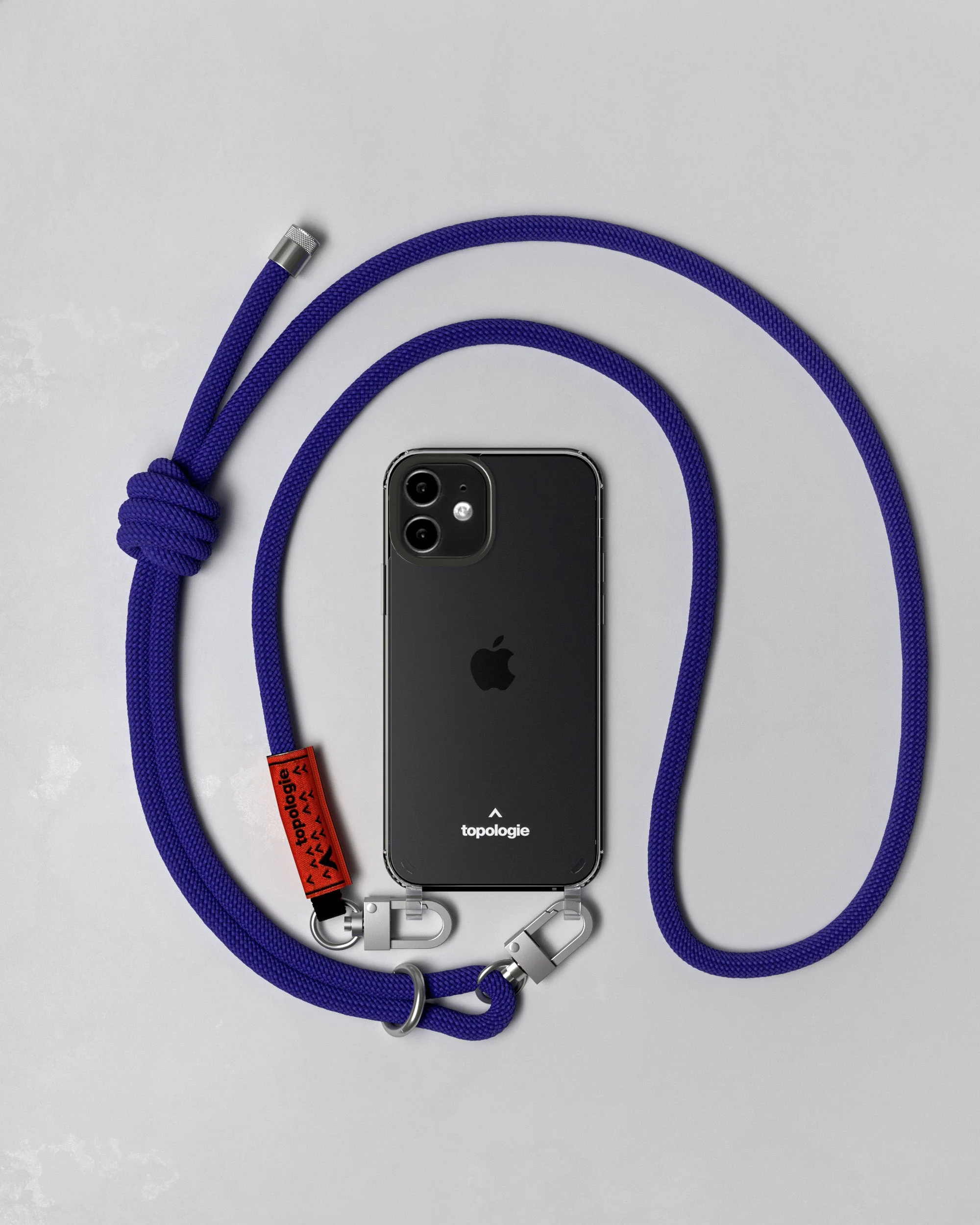 Verdon Phone Case / Clear / 8.0mm Rope / Purple Solid