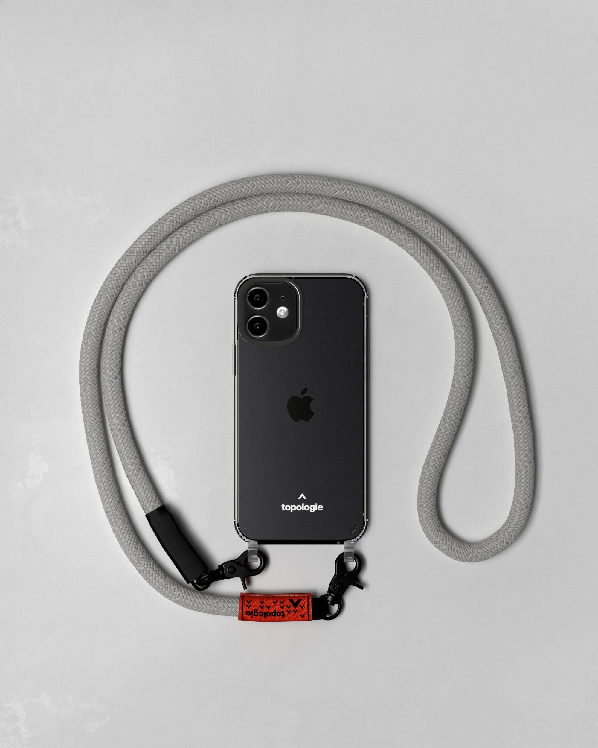 Verdon Phone Case / Clear / 10mm Rope / Grey Reflective