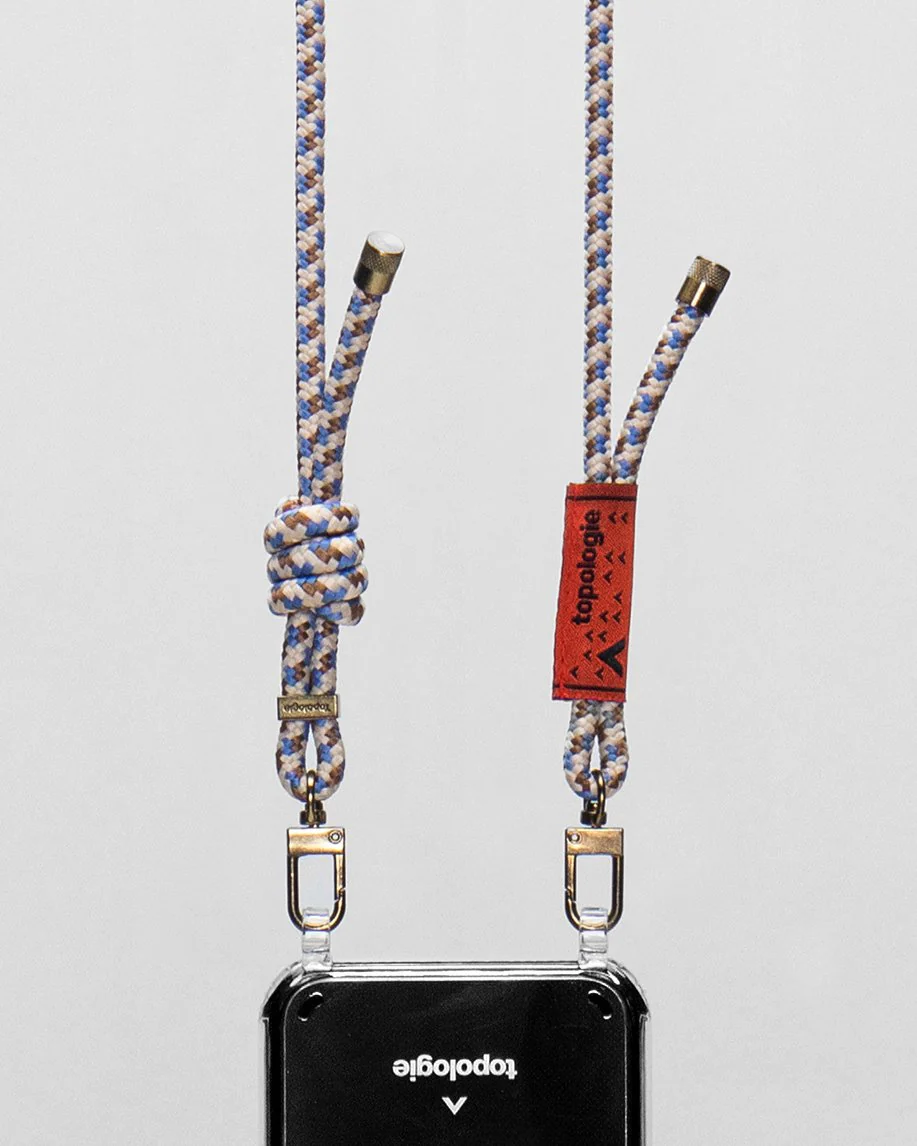 Verdon Phone Case / Clear / 6.0mm Rope / Beige Purple